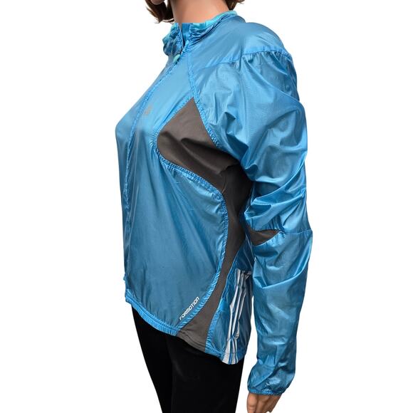 Adidas Climaproof Formotion Cycling Running Windbreaker Jacket Full zip L Blue - Picture 7 of 15